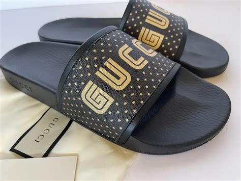 gucci persuit slides|bloomingdale's Gucci slides.